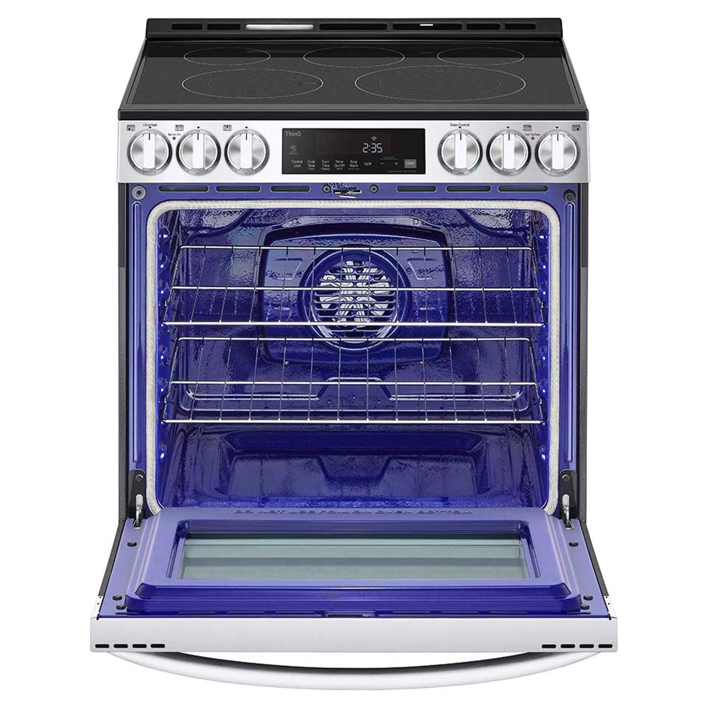 LG 6.3 cu. ft. Smudge Resistant Stainless Steel Smart Wi-Fi Enabled Fan Convection Electric Slide-in Range with Air Fry and EasyClean