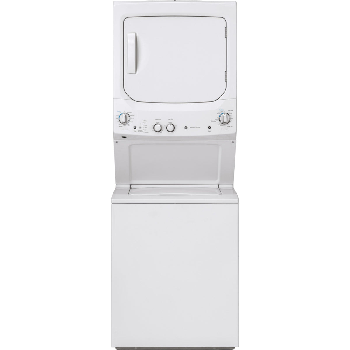 GE White 27 in. 4.4 cu. ft. Washer and 5.9 cu. ft. Dryer Laundry Centre