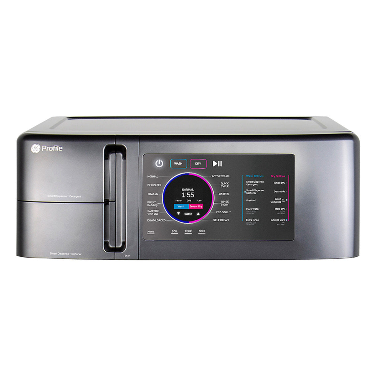 GE Profile 28 in. 5.5 cu. ft. IEC UltraFast All in One combo Washer/Dryer