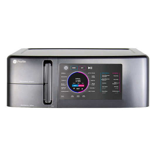 GE Profile 28 in. 5.5 cu. ft. IEC UltraFast All in One combo Washer/Dryer