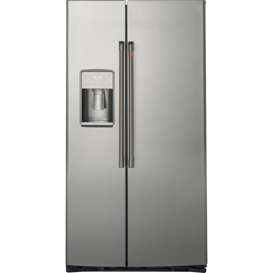 Café 36 in. 21.9 cu. ft. Stainless-steel Counter-depth Side-by-side Refrigerator with Water Dispenser