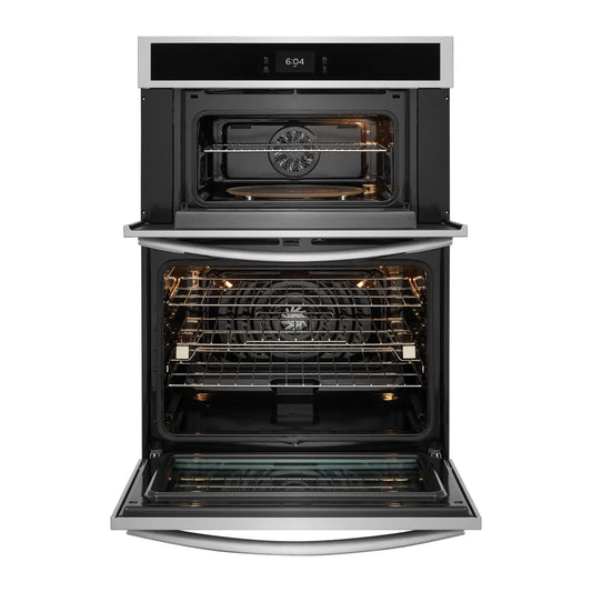 Frigidaire Gallery 30 in. Stainless Steel Electric Microwave Combination Wall Oven with Stone-Baked Pizza Mode
