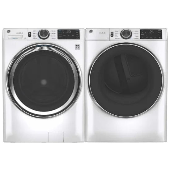 GE White Front Load Laundry Suite 5.5 cu. ft. Washer and 7.8 cu. ft. Dryer with Built-In Wi-Fi