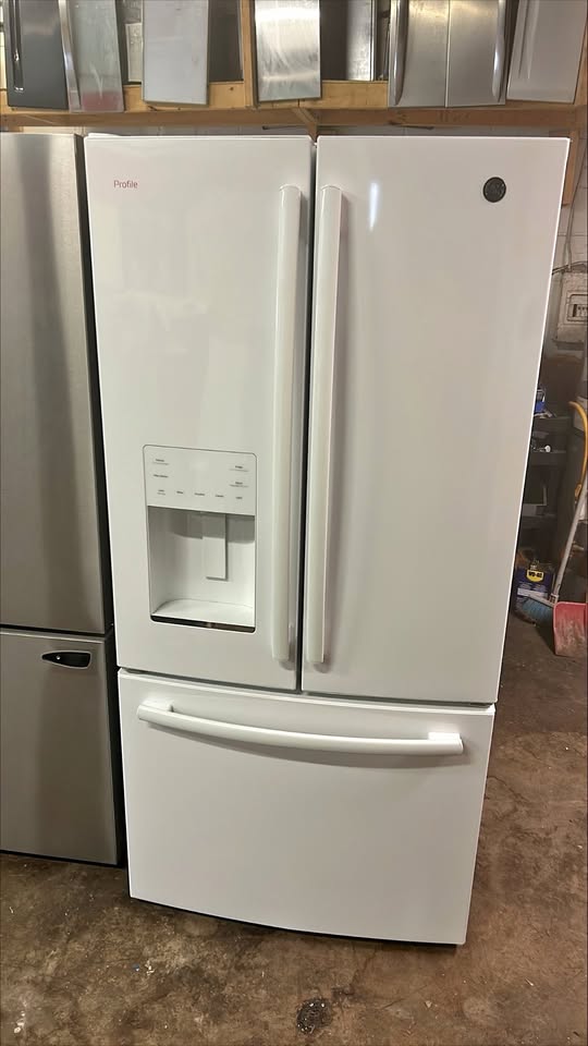 GE Profile 33" 23.8 Cu. Ft. French Door Bottom-Mount With Space Saving Icemaker