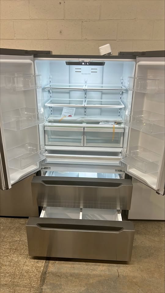 Midea 36 in. 22.5 cu. ft. Counter-Depth French Door Bottom Mount Refrigerator