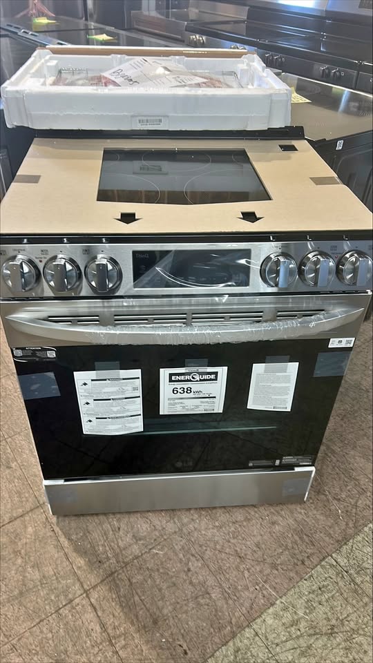 LG 6.3 cu. ft. Smudge Resistant Stainless Steel Smart Wi-Fi Enabled Fan Convection Electric Slide-in Range with Air Fry and EasyClean