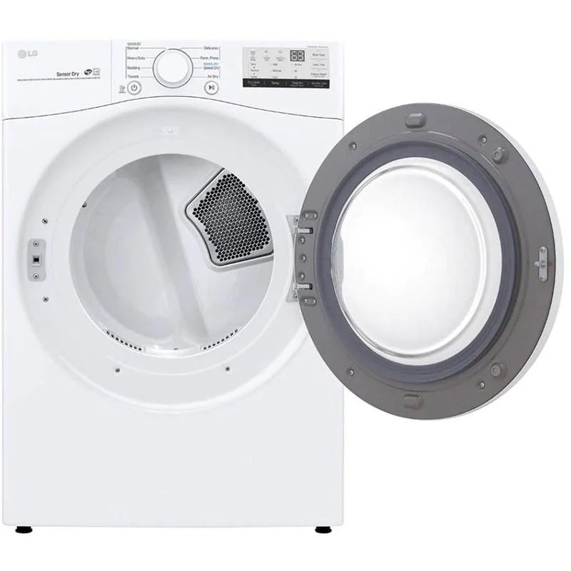 LG 7.4 cu ft. White Electric Dryer with Sensor Dry