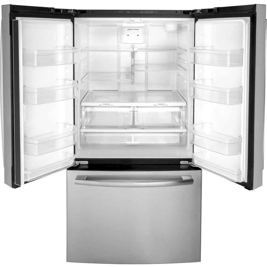 GE 36 in. 27 cu.ft. Bottom Freezer Refrigerator with FrostGuard technology