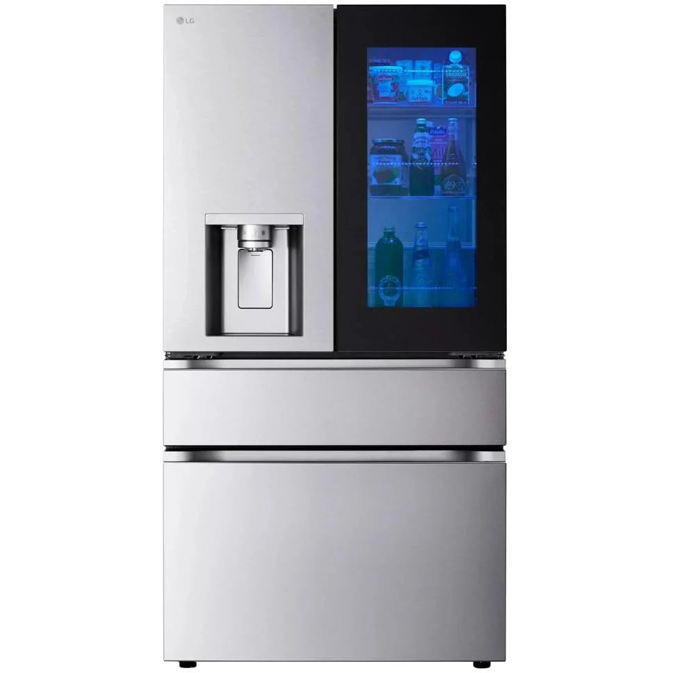 LG 36 in 29 cu ft. Stainless Steel French Door Refrigerator with InstaView Door-in-Door and MyColour