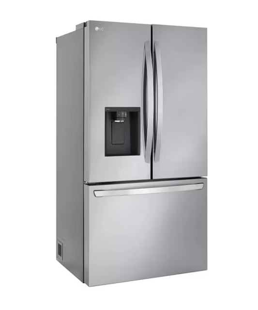LG 30 in. 22 cu. ft. Stainless Steel French Door Refrigerator with External Water Dispenser and Interior Ice Maker
