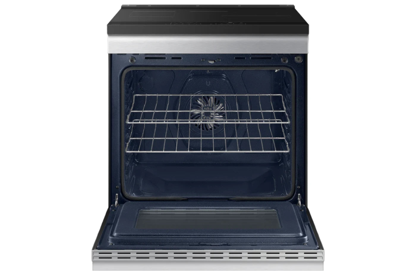 Samsung BESPOKE 30 in 6.3 cu ft Stainless Steel Slide-In Induction Range with Ambient Edge Lighting and Air Sous Vide
