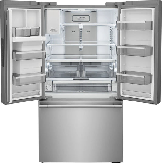 Frigidaire Professional 36 in. 22.6 cu. ft. Counter Depth Stainless Steel French Door Refrigerator with Auto-Close Doors