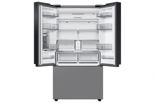 Samsung BESPOKE 36 in 30.1 cu. ft. Stainless Steel 3 Door French Door Refrigerator with Cooling Plus and Autofill Pitcher