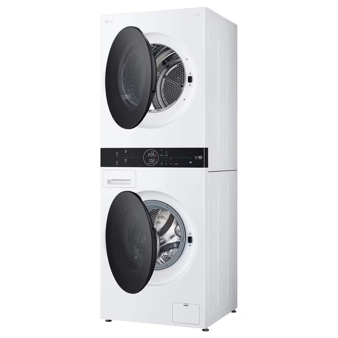 LG Compact 24 in. Washtower Single Unit Front Load 3.1 cu. ft. Washer and 4.2 cu. ft. Electric Dryer With Non Venting Heat Pump