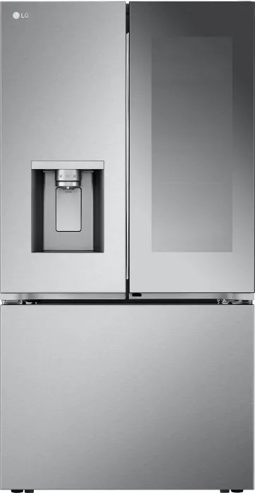 LG 36 in 26 cu ft. Stainless Steel Counter Depth MAX French Door Refrigerator with Mirror InstaView