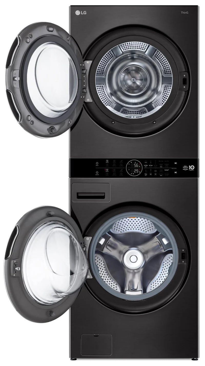 LG WashTower Single Unit Front Load 5.8 cu. ft. Washer And 7.8 cu. ft. Dryer with AI Advanced Washing