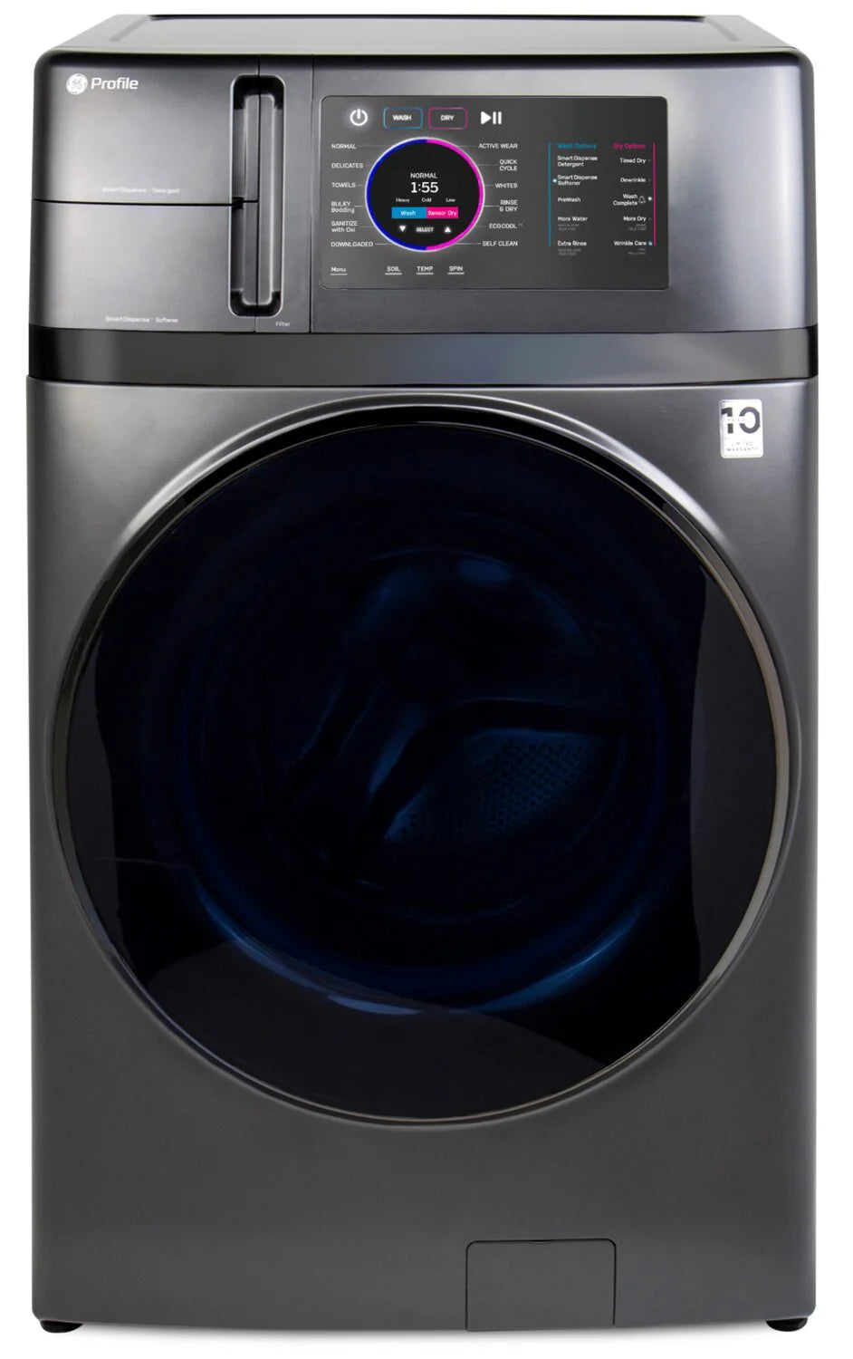 GE Profile 28 in. 5.5 cu. ft. IEC UltraFast All in One combo Washer/Dryer