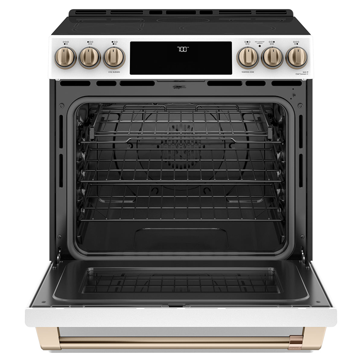 Café 30 in. 5.6 cu. ft. Slide-in True Convection Gas Range with Wi-Fi