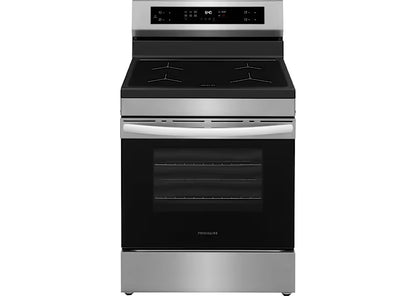 Frigidaire Gallery 30 in. 5.3 cu ft. Stainless Steel Freestanding Induction Rear Control Range with Total Convection and Air Fry