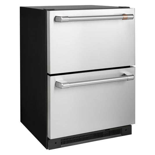Café 26 in. 5.7 cu ft. Built In Dual Drawer Refrigerator with Automatic Defrost