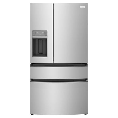 Frigidaire 36 in. 26 cu. ft Stainless Steel Standard Depth French Door Refrigerator with Exterior Ice and Water Dispenser