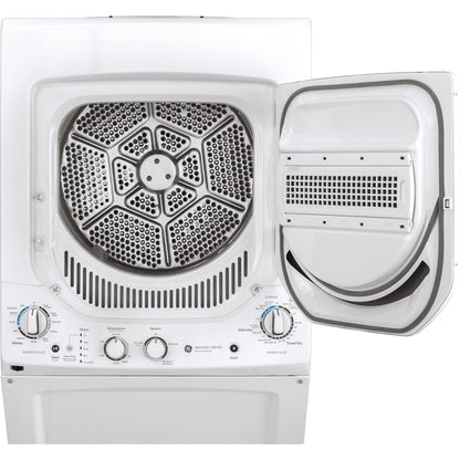 GE 24 in. White Electric 2.6 cu. ft. Washer and 4.4 cu. ft. Dryer Laundry Centre
