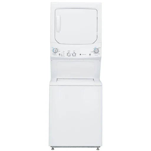 GE 24 in. White Electric 2.6 cu. ft. Washer and 4.4 cu. ft. Dryer Laundry Centre