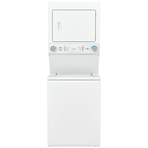 Frigidaire 27 in. White Electric 4.5 cu. ft. IEC Washer and 5.5 cu. ft. Dryer Laundry Centre