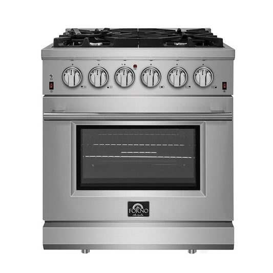 FORNO Lazio 30″ Freestanding Dual Fuel Range