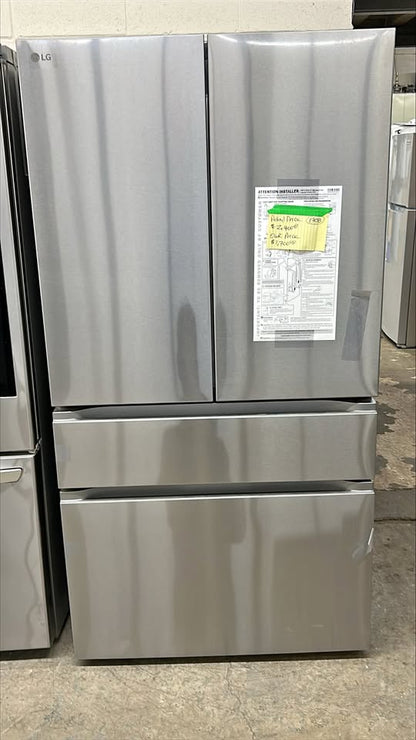 LG 36 in. 30 cu. ft. Stainless Steel Standard-Depth MAX 4-Door Refrigerator with Internal Water Dispenser and Full-Convert Drawer