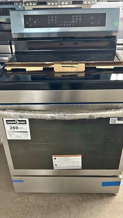 Frigidaire Gallery 30 in. 5.3 cu ft. Stainless Steel Freestanding Induction Rear Control Range with Total Convection and Air Fry