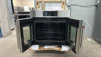Café 30 in. 5.0 cu. ft. Electric French-Door Single Wall Oven with True European Convection