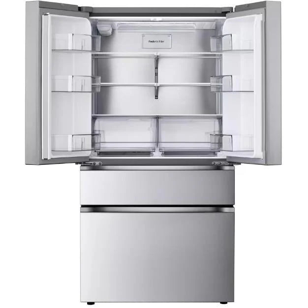 LG 36 in. 30 cu. ft. Stainless Steel Standard-Depth MAX 4-Door Refrigerator with Internal Water Dispenser and Full-Convert Drawer
