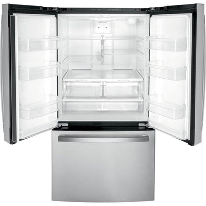 GE 36 in. 21.9 cu.ft. Stainless Steel Counter-Depth Refrigerator with internal water dispenser