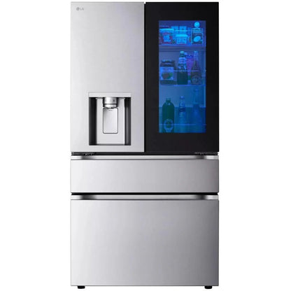 LG 36 in 29 cu ft. Stainless Steel French Door Refrigerator with InstaView Door-in-Door and MyColour
