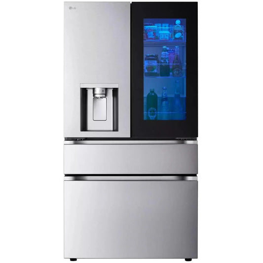 LG 36 in 29 cu ft. Stainless Steel French Door Refrigerator with InstaView Door-in-Door and MyColour