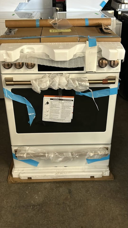 Café 30 in. 5.6 cu. ft. Slide-in True Convection Gas Range with Wi-Fi