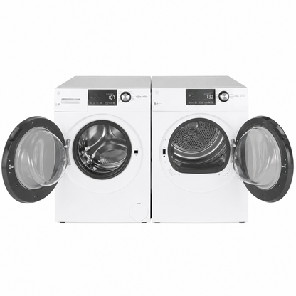 GE Laundry Bundle 2.8 cu ft. Front Load Washer and 4.1 cu ft. Electric Dryer