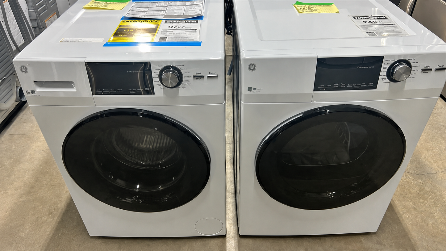 GE Laundry Bundle 2.8 cu ft. Front Load Washer and 4.1 cu ft. Electric Dryer