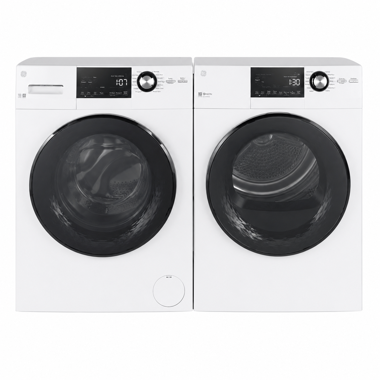 GE Laundry Bundle 2.8 cu ft. Front Load Washer and 4.1 cu ft. Electric Dryer