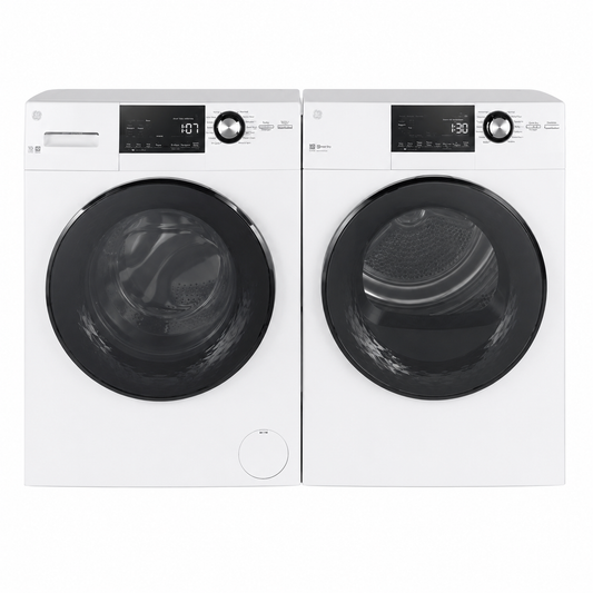 GE Laundry Bundle 2.8 cu ft. Front Load Washer and 4.1 cu ft. Electric Dryer