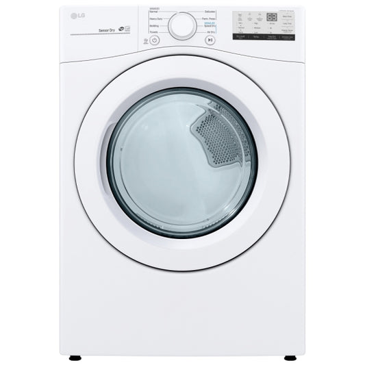 LG 7.4 cu ft. White Electric Dryer with Sensor Dry