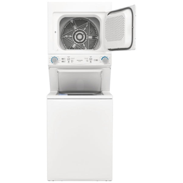 Frigidaire 27 in. White Electric 4.5 cu. ft. IEC Washer and 5.5 cu. ft. Dryer Laundry Centre