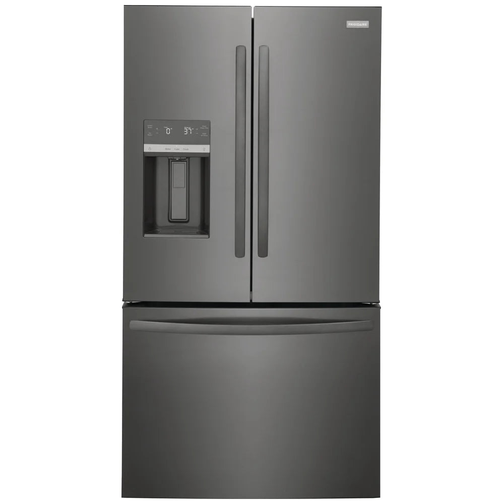 Frigidaire 36 in. 27.8 cu.ft. Black Stainless Steel French Door Refrigerator with Ice and Water Dispenser