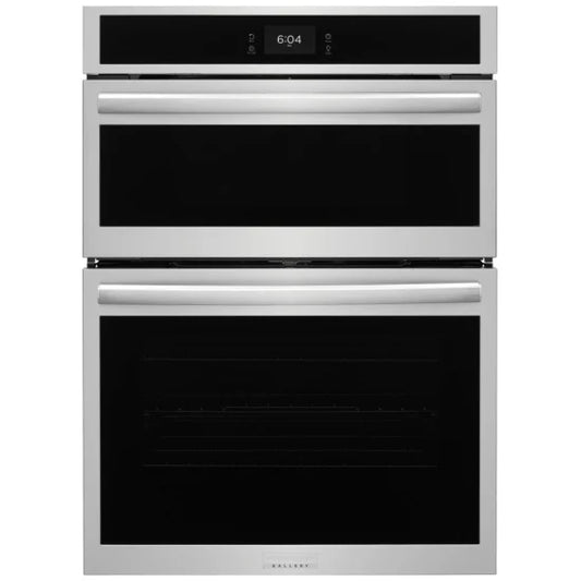 Frigidaire Gallery 30 in. Stainless Steel Electric Microwave Combination Wall Oven with Stone-Baked Pizza Mode