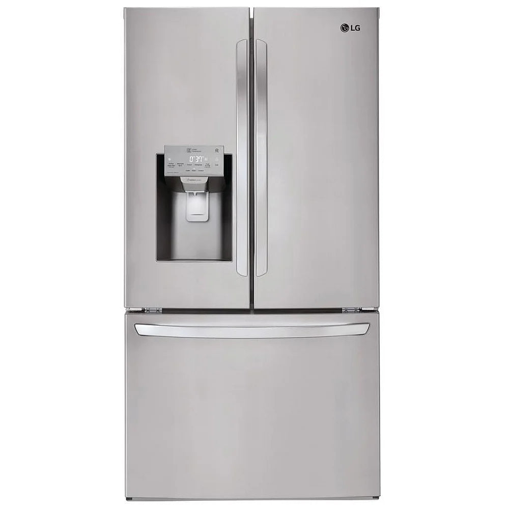 LG 36 in. 26 cu. ft. Stainless-steel French Door Refrigerator with Smudge-resistant Finish