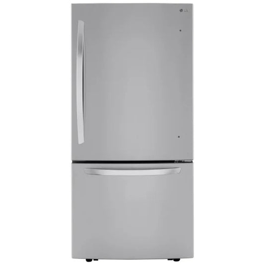 LG 33 in. 26 cu. ft. Smudge-Resistant Stainless Steel Two-Door Bottom Freezer Drawer Refrigerator with Ice Maker