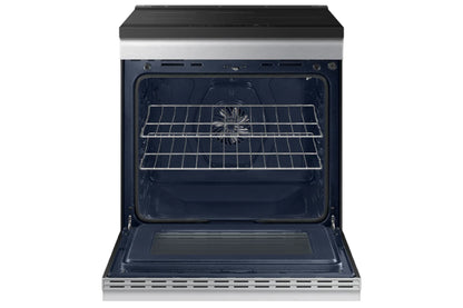 Samsung BESPOKE 30 in 6.3 cu ft Stainless Steel Slide-In Induction Range with Ambient Edge Lighting and Air Sous Vide