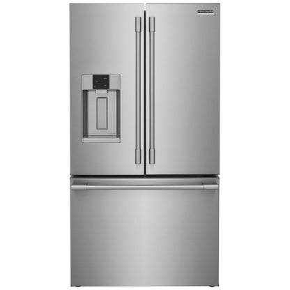 Frigidaire Professional 36 in. 22.6 cu. ft. Counter Depth Stainless Steel French Door Refrigerator with Auto-Close Doors