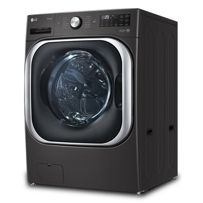LG 6.0 cu ft. Black Steel Front Load Washer with Smart Wi-Fi and TurboWash